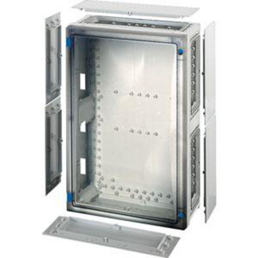 L. beh. BM4 366x546x163 wand Dicht Transparant deksel