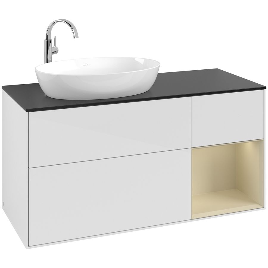 Wastafelonderkast Finion 1200x603x501mm G.White.L G932HJGF