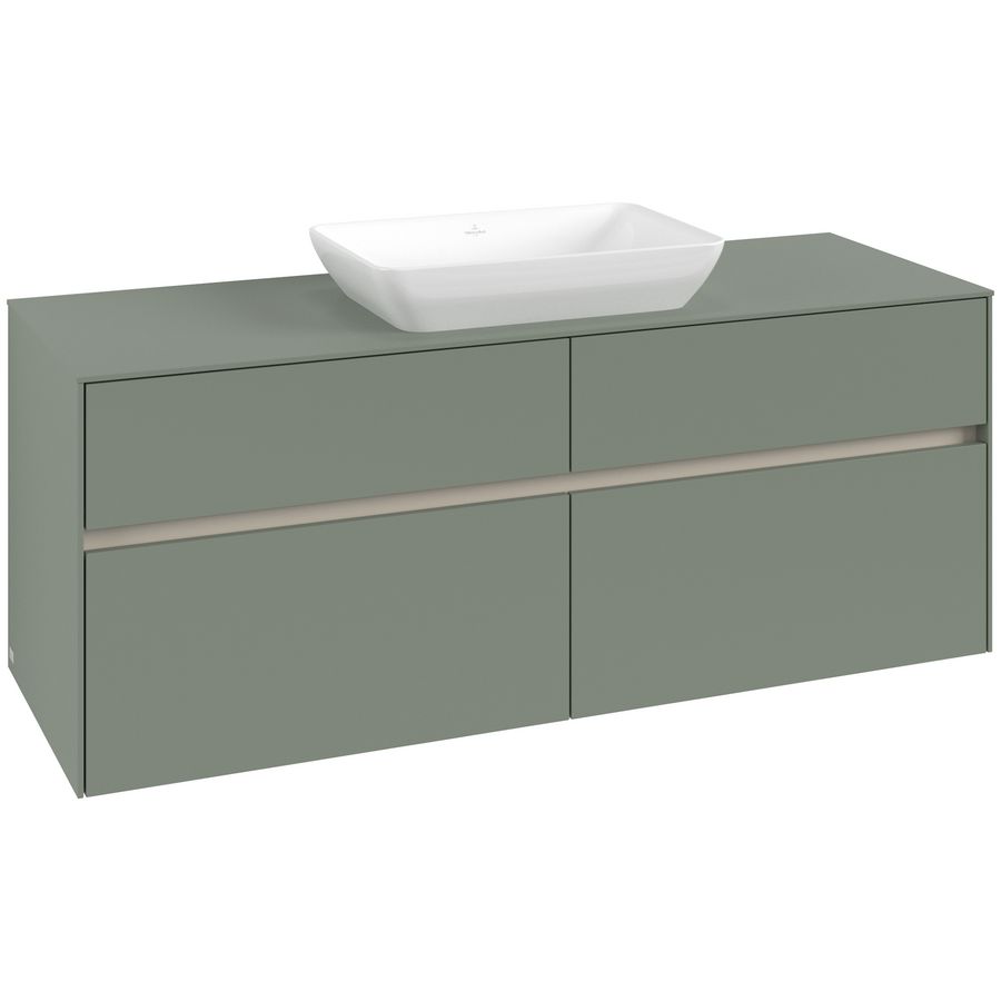 Wastafelonderkast Collaro 1400x548x500mm Soft Green C11600AF