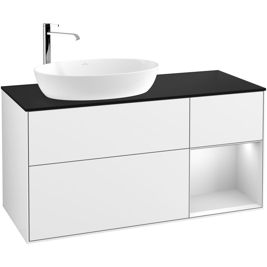 Wastafelonderkast Finion 1200x603x501mm G.White.L G932MTGF