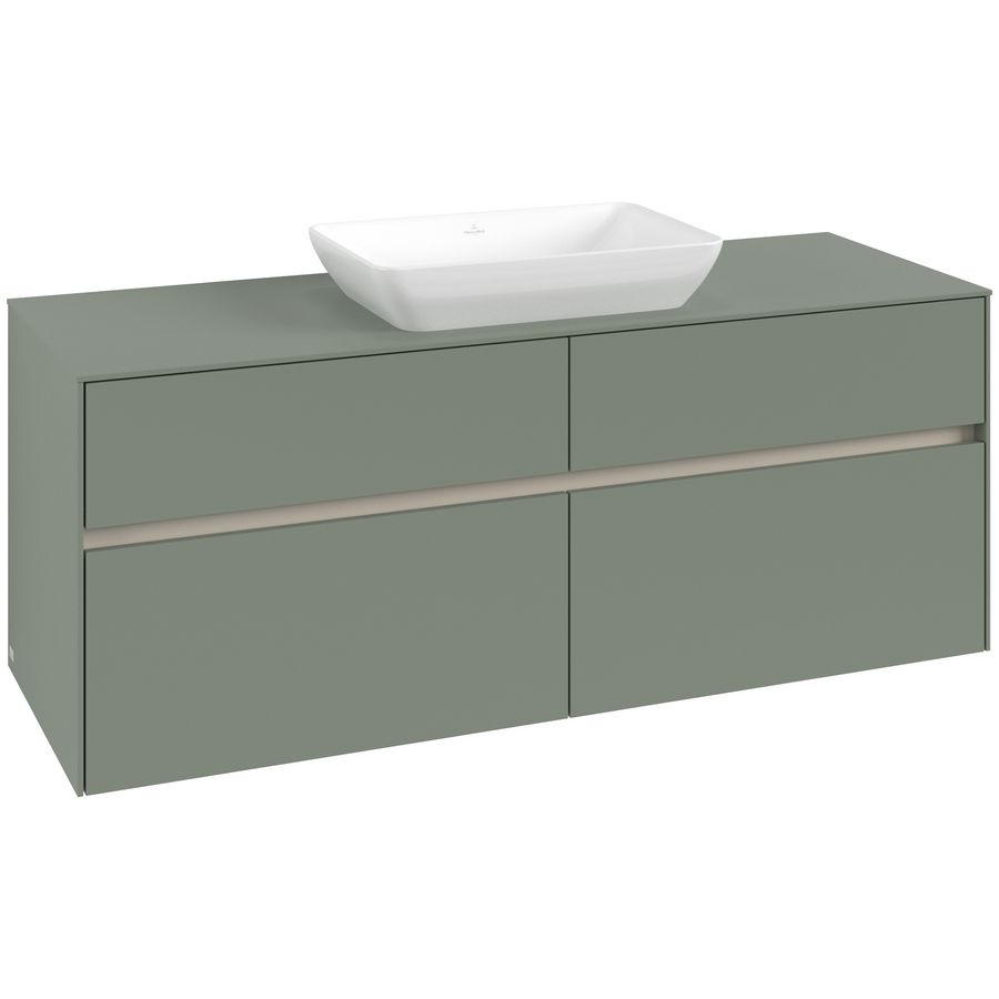 Wastafelonderkast Collaro 1400x548x500mm Soft Green C116B0AF
