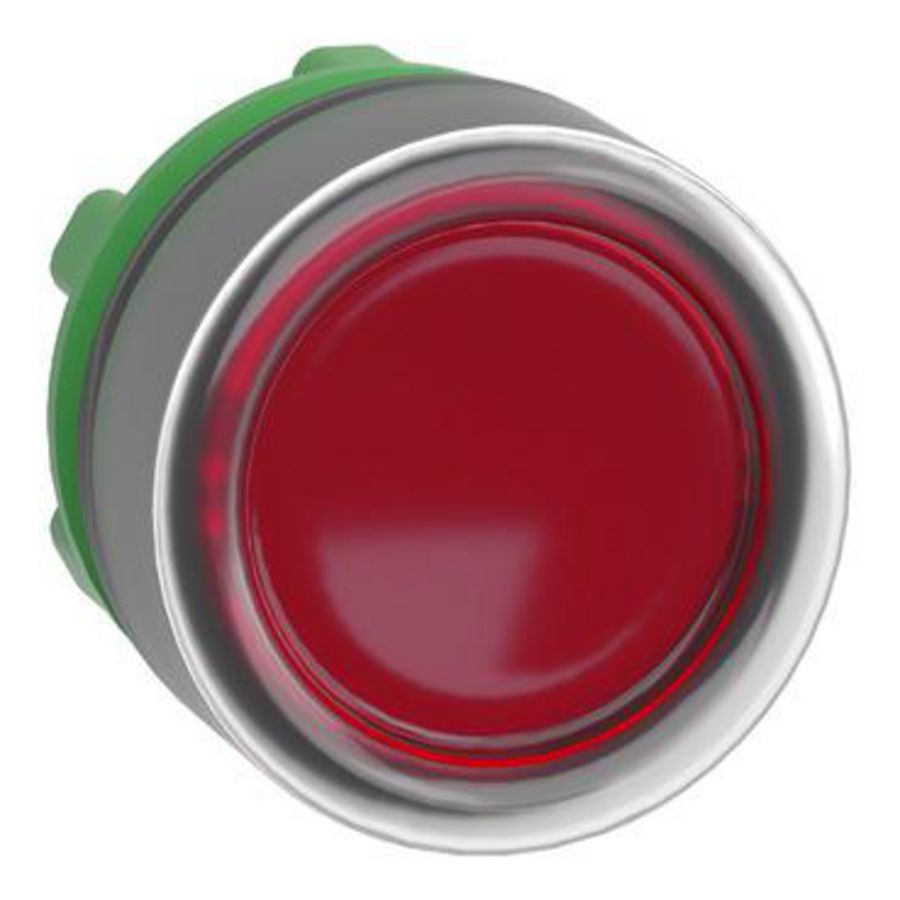 Kop drukknop Verlicht Verz. Terugv. 22mm Kapje Roo
