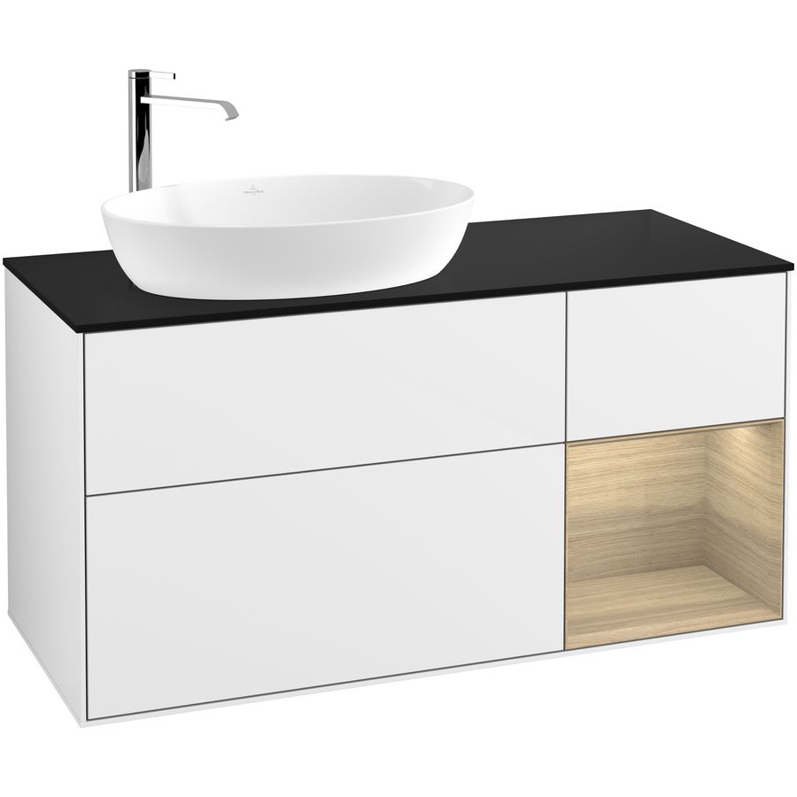 Wastafelonderkast Finion 1200x603x501mm G.White.L G932PCGF