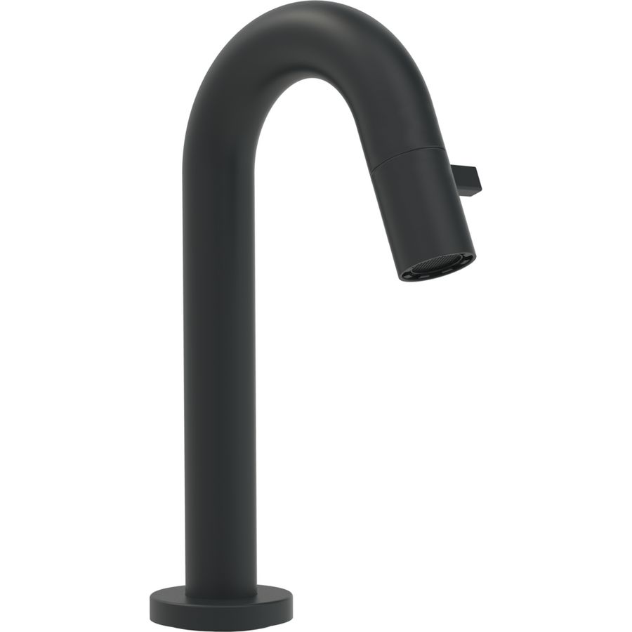 Nova Style fonteinkraan sprong 94mm mat zwart 1/2"aansl.