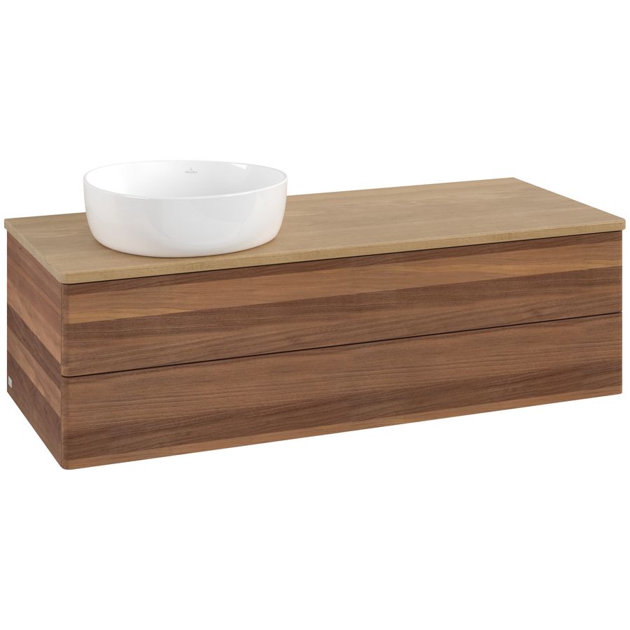 Wastafelonderkast Antao 1200x360x500mm Warm Walnut L22011HM