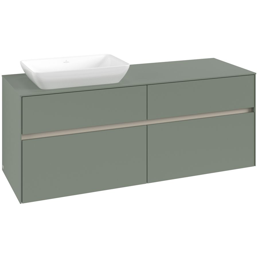 Wastafelonderkast Collaro 1400x548x500mm Soft Green C11700AF