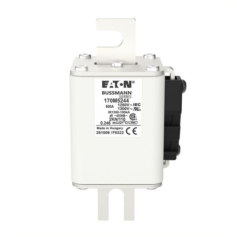 Zekering hoge snelheid 500A AC 1250V 100kA 2 61x77x1 VVE=3