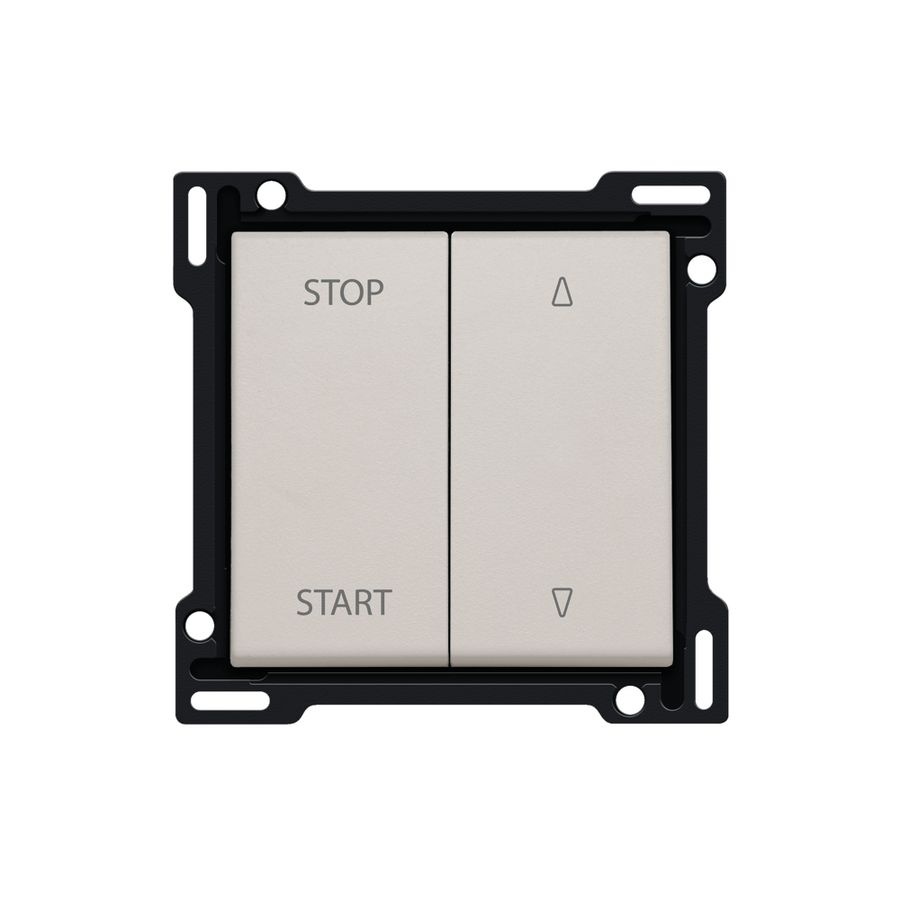 Afwerkingsset voor elektrisch gescheiden rolluikschakelaar light grey