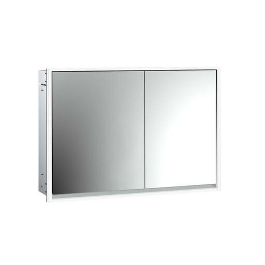 Spiegelkast Loft inbouw 1000mm 2 deur Brede deur Li