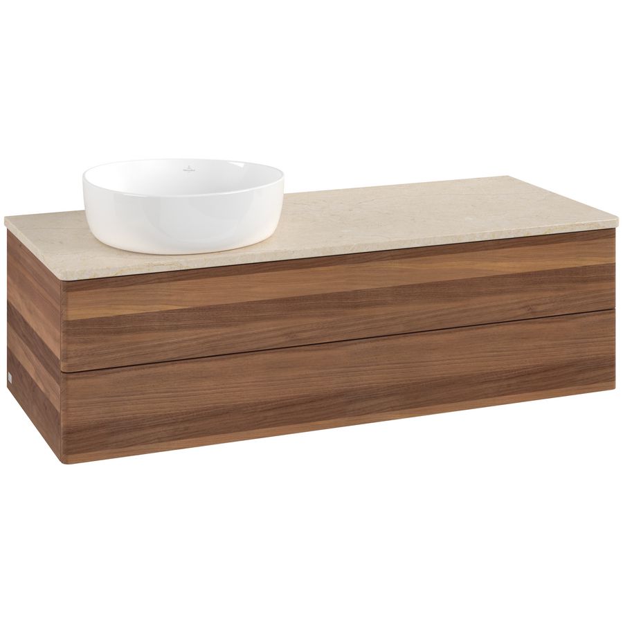 Wastafelonderkast Antao 1200x360x500mm Warm Walnut L22013HM