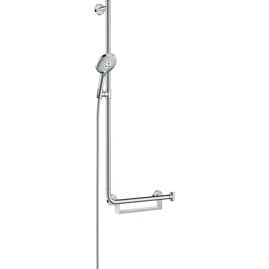 Raind. Select S120 glijstangset 1100mm chroom LI met handd/plan.