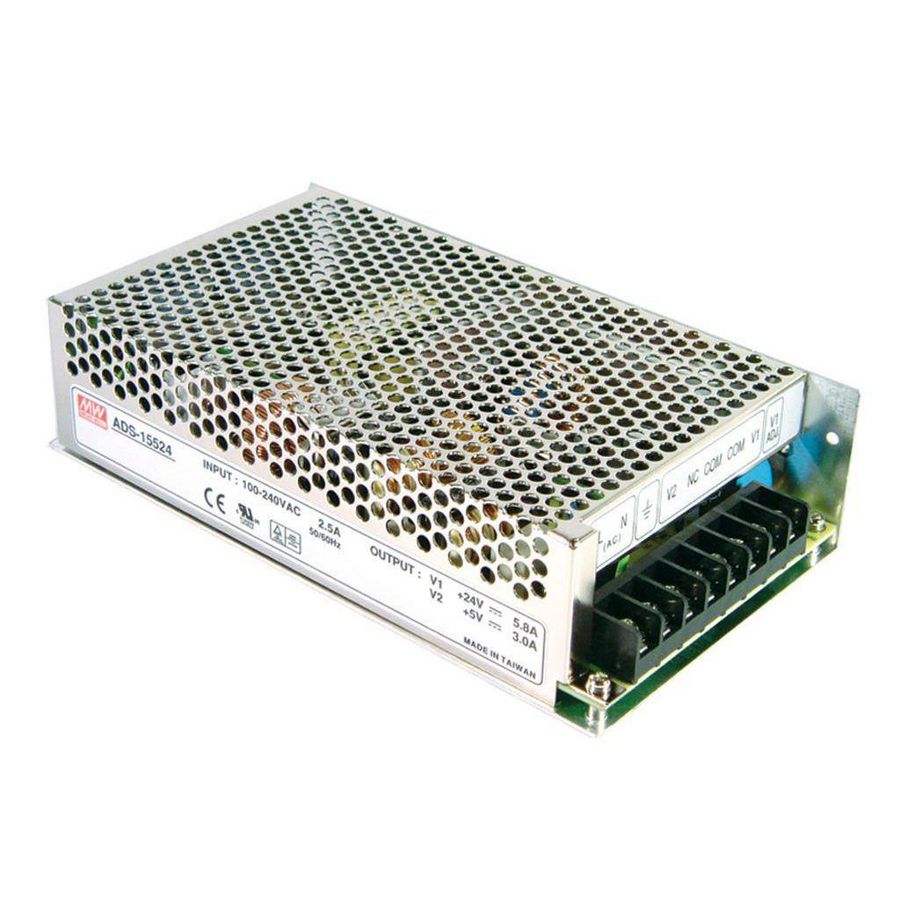 AC-DC gesloten PSU UPS 155W 27.6V5.5A 27.1V0.5A