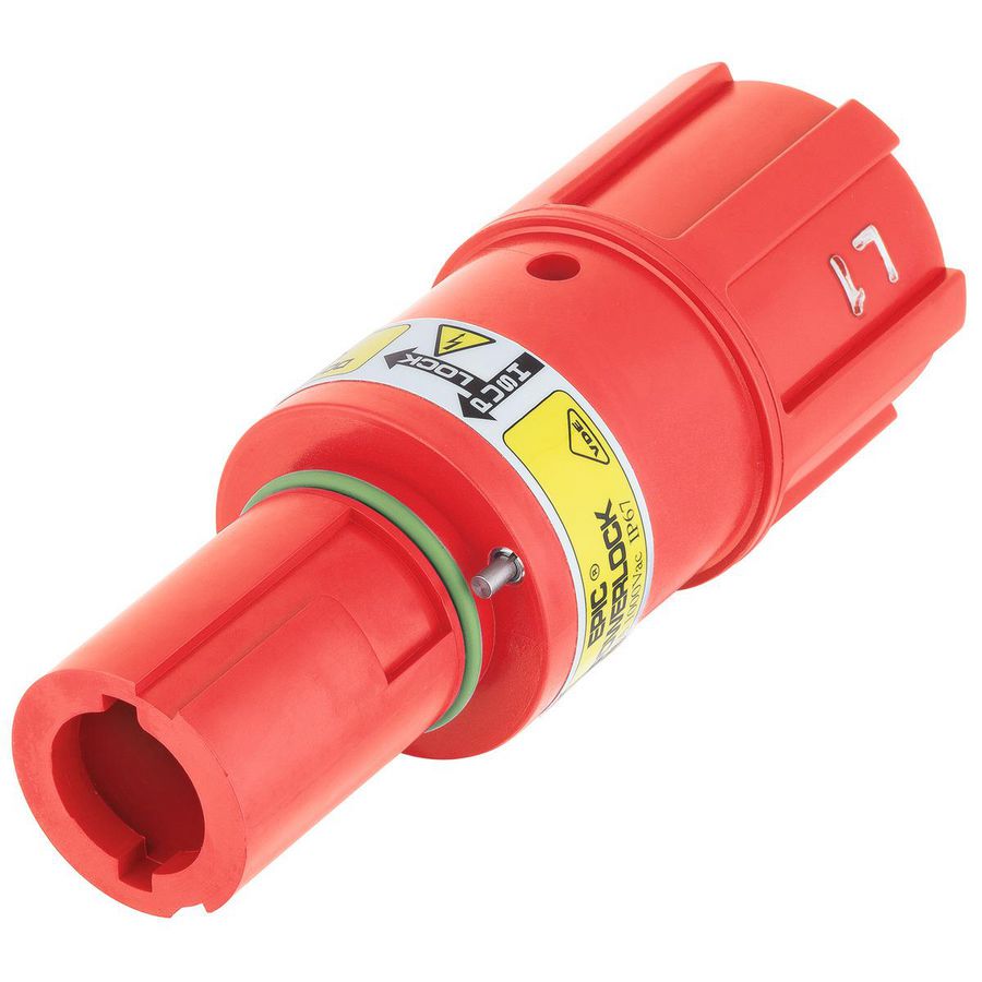 Ronde connector EPIC POWERLOCK F6 C L1/RD M40