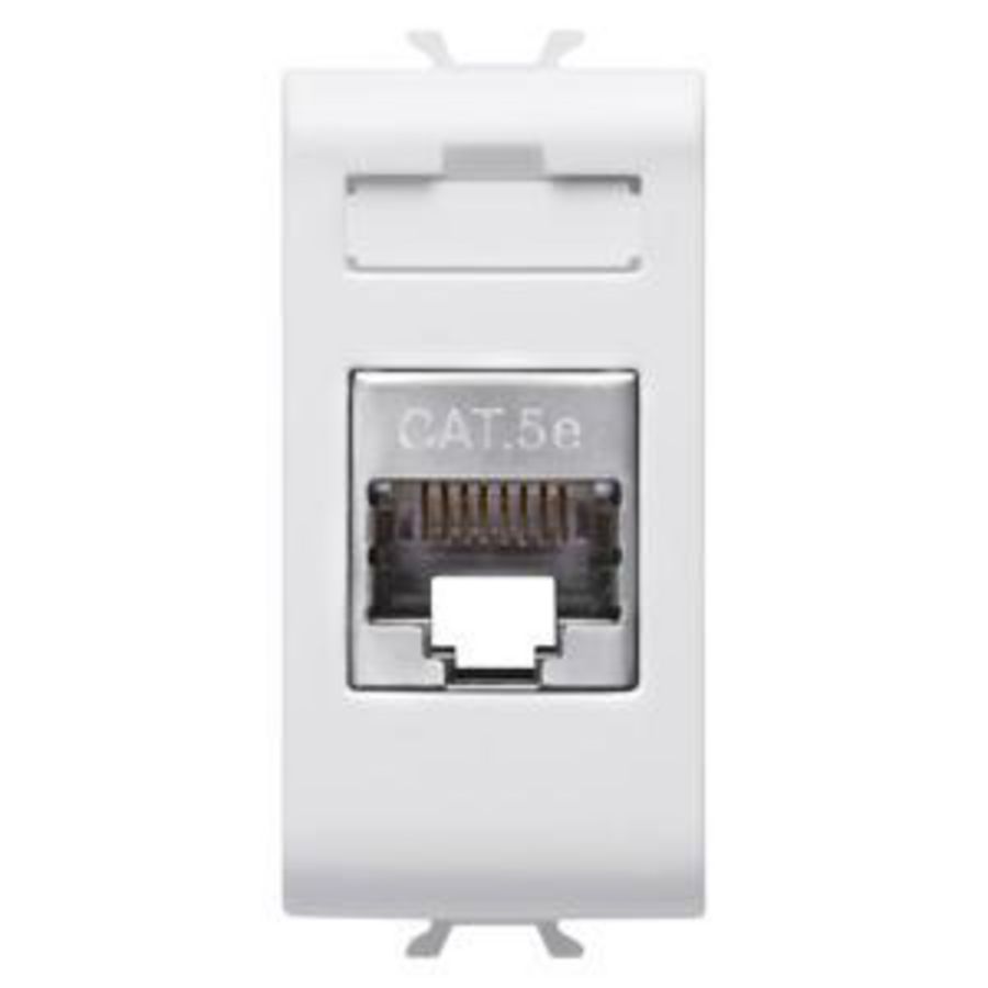 RJ45 CONTACTDOOS-CATEGORIE 5e-FTP-1 MODULE-GLANZEND