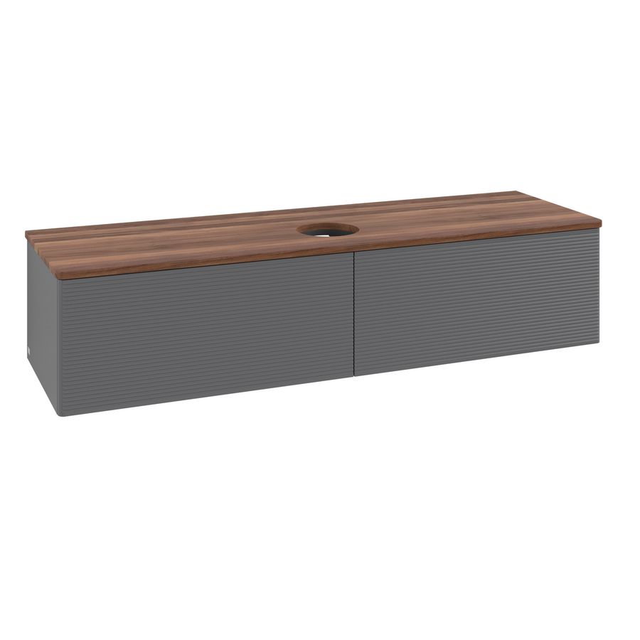 Wastafelonderkast Antao 1600x360x500mm Antr. Matt Lacquer K36112GK