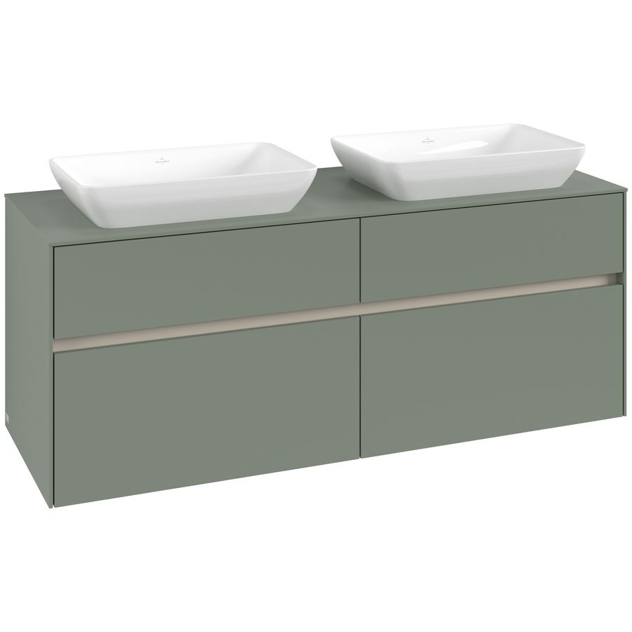 Wastafelonderkast Collaro 1400x548x500mm Soft Green C119B0AF