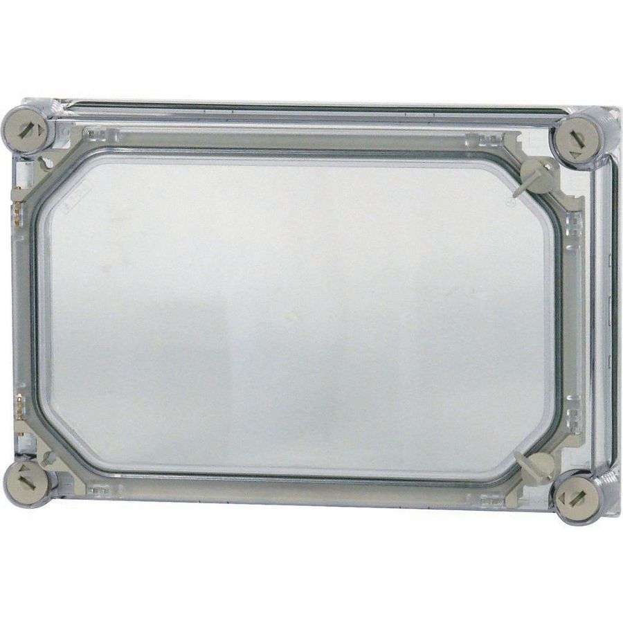 Deksel CI HxBxD=250x375x50mm met deur transparant