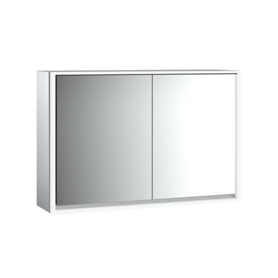 Spiegelkast Loft opbouw 1200mm 2 deur