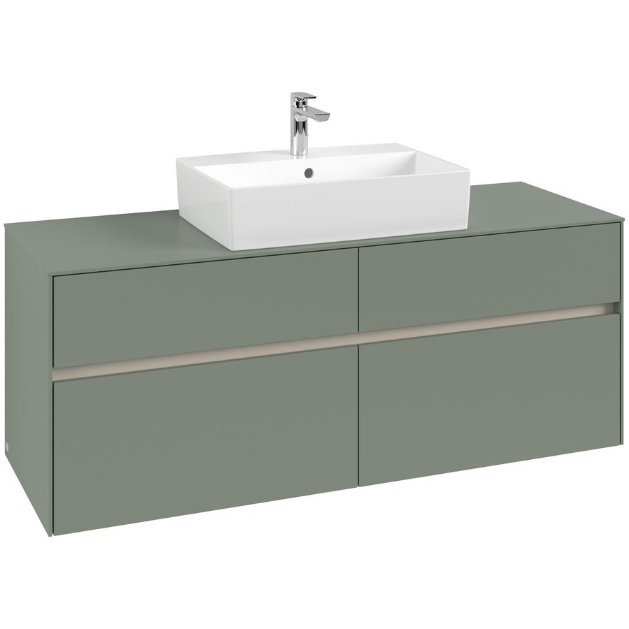 Wastafelonderkast Collaro 1400x548x500mm Soft Green C13100AF
