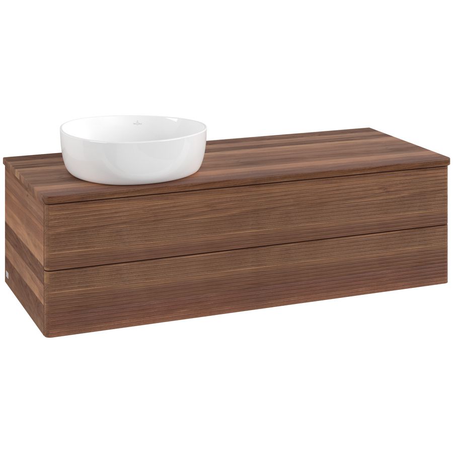 Wastafelonderkast Antao 1200x360x500mm Warm Walnut L22112HM