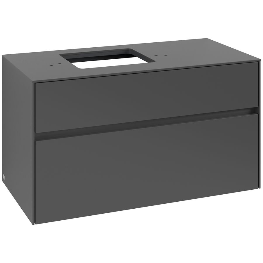Wastafelonderkast Collaro 1000x548x500mm Graphite C12600VR