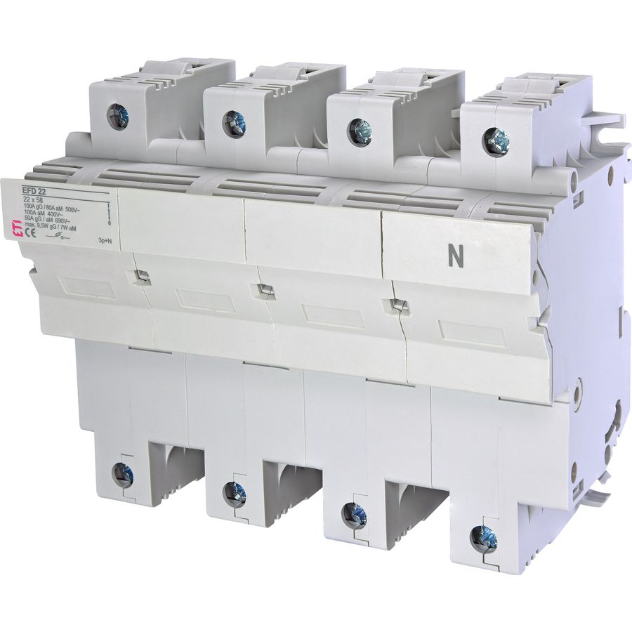 Smeltpatroonschakelaar 100A EFD22 3P+N