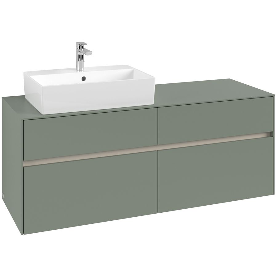 Wastafelonderkast Collaro 1400x548x500mm Soft Green C13200AF
