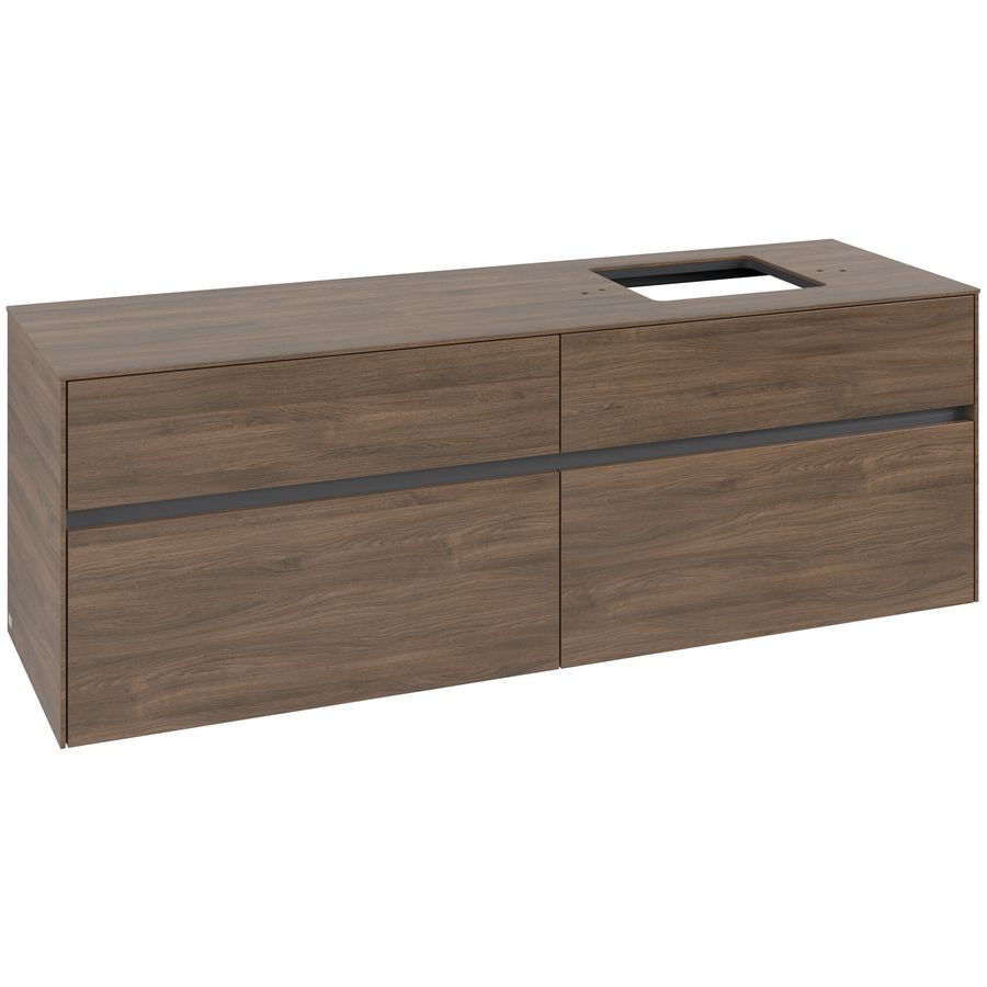 Wastafelonderkast Collaro 1600x548x500mm Ariz.Oak C13600VH