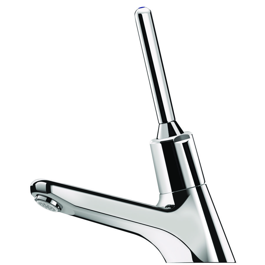 Wastafelkraan zelfsl. spr. 110mm 1/2"bu. m. hendel