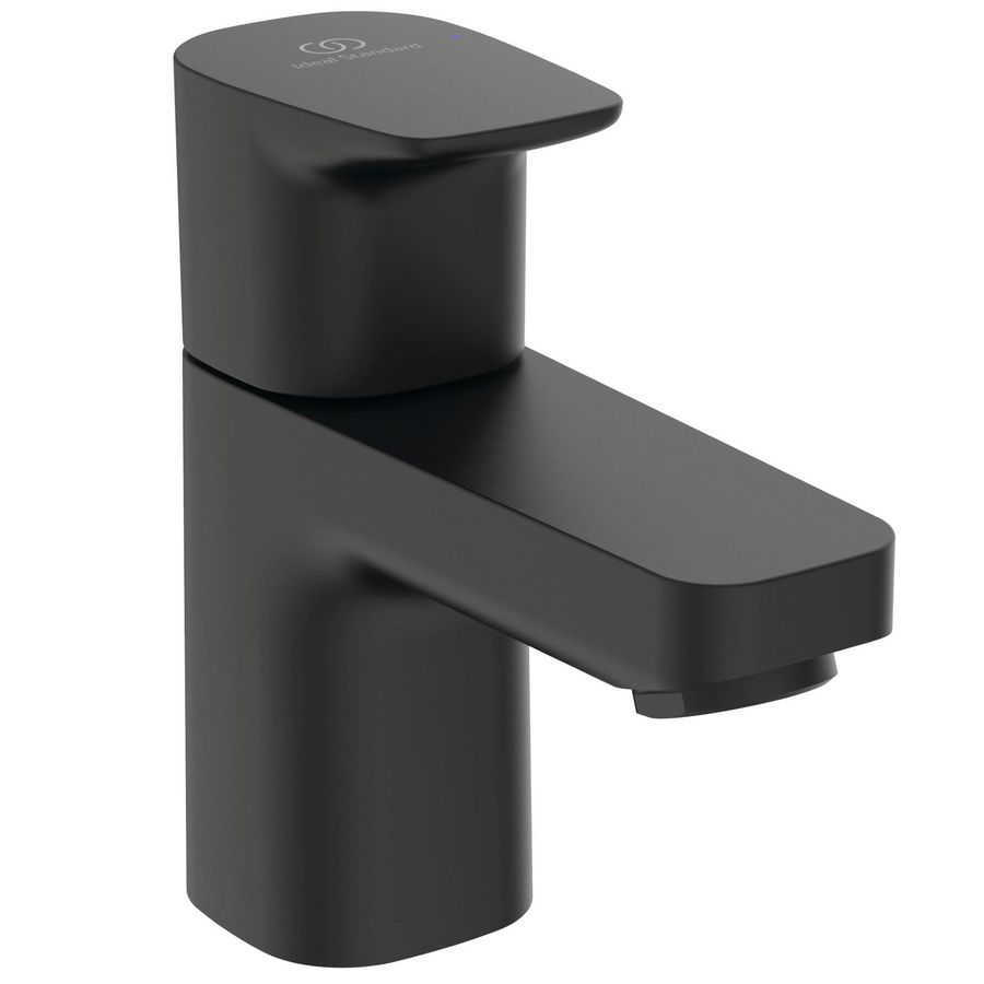 Toiletkrn 1-gats eenhendel koud water silk black Ceraplan