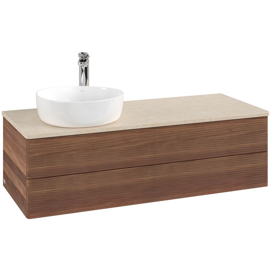 Wastafelonderkast Antao 1200x360x500mm Warm Walnut L22153HM