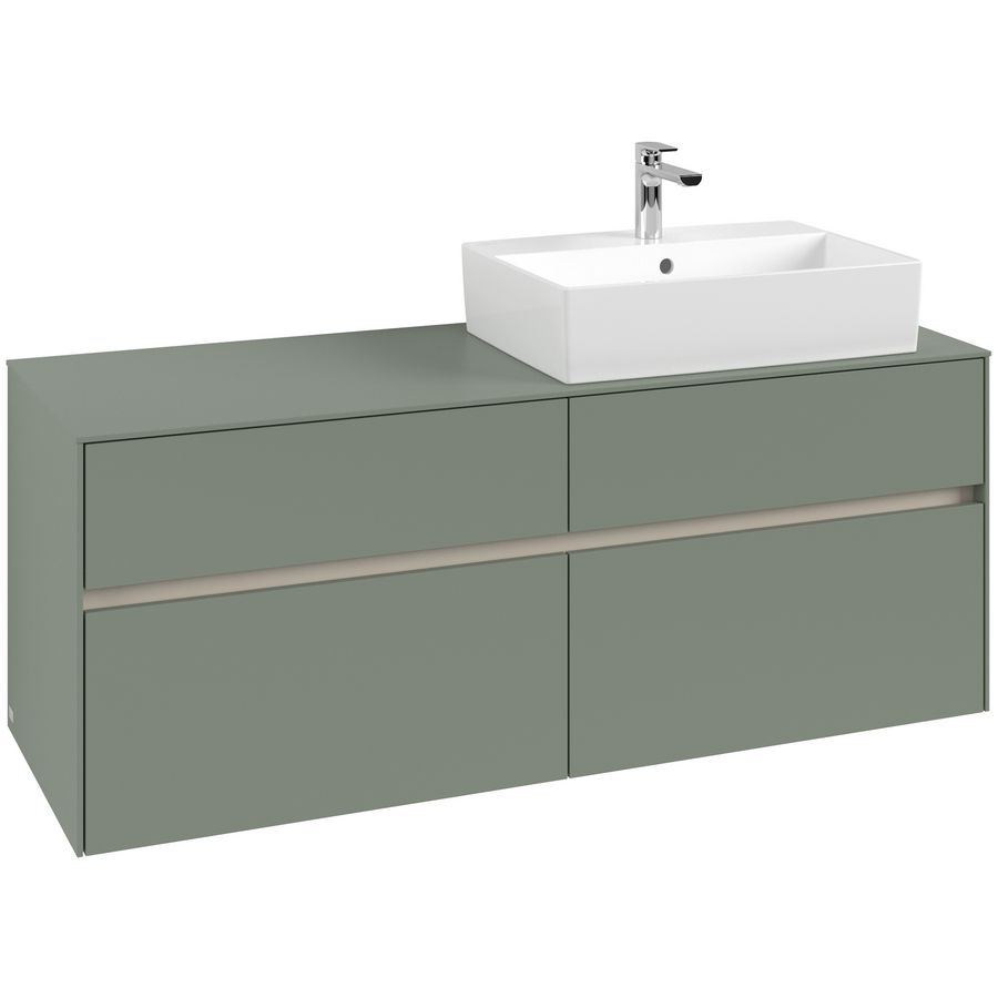 Wastafelonderkast Collaro 1400x548x500mm Soft Green C133B0AF
