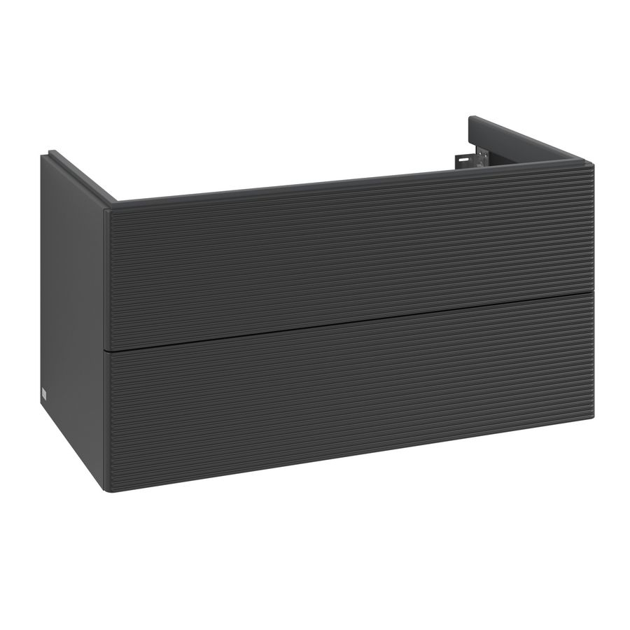 Wastafelonderkast Antao 988x504x496mm Black Matt Lacquer L05100PD