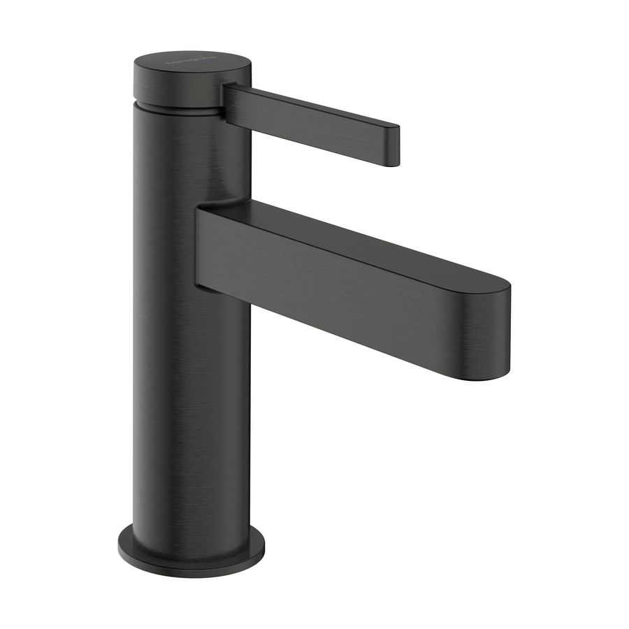 Finoris fonteinkraan 100 rechte greep Brushed Black Chrome