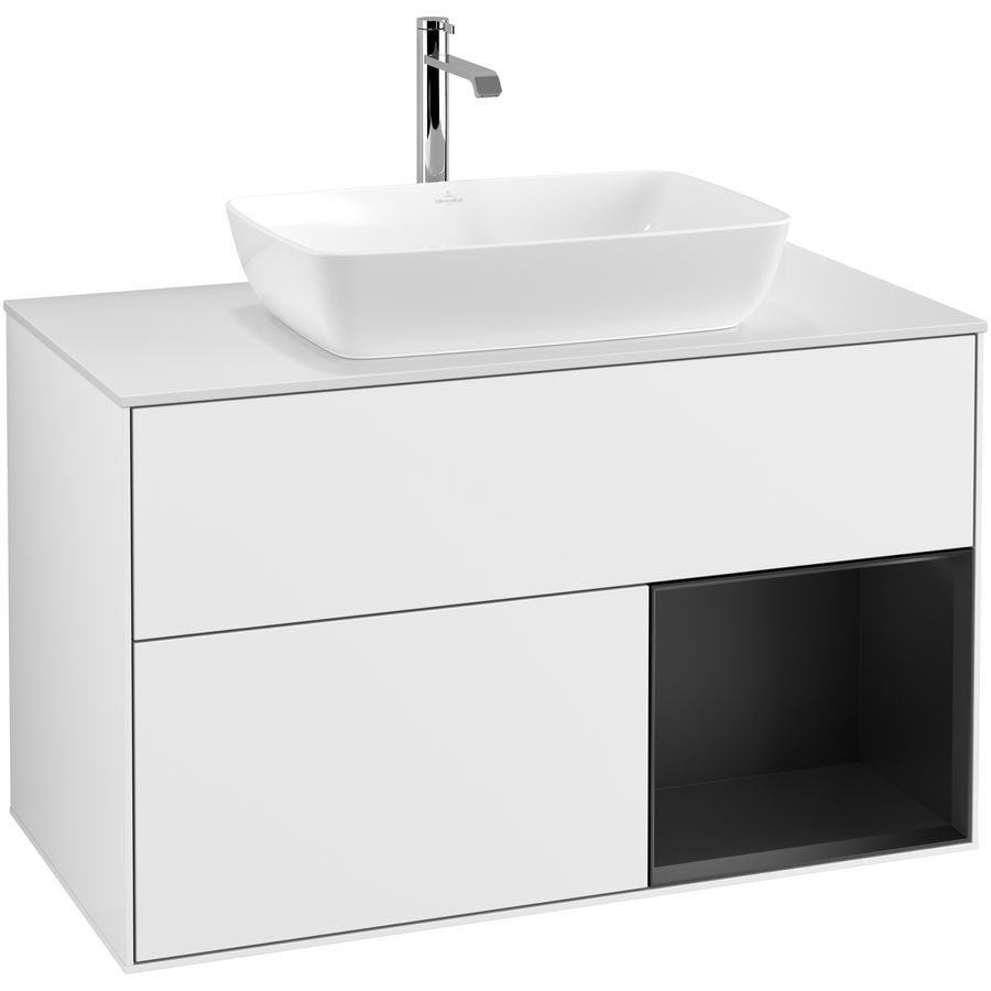 Wastafelonderkast Finion 1000x603x501mm G.White.L F781PDGF