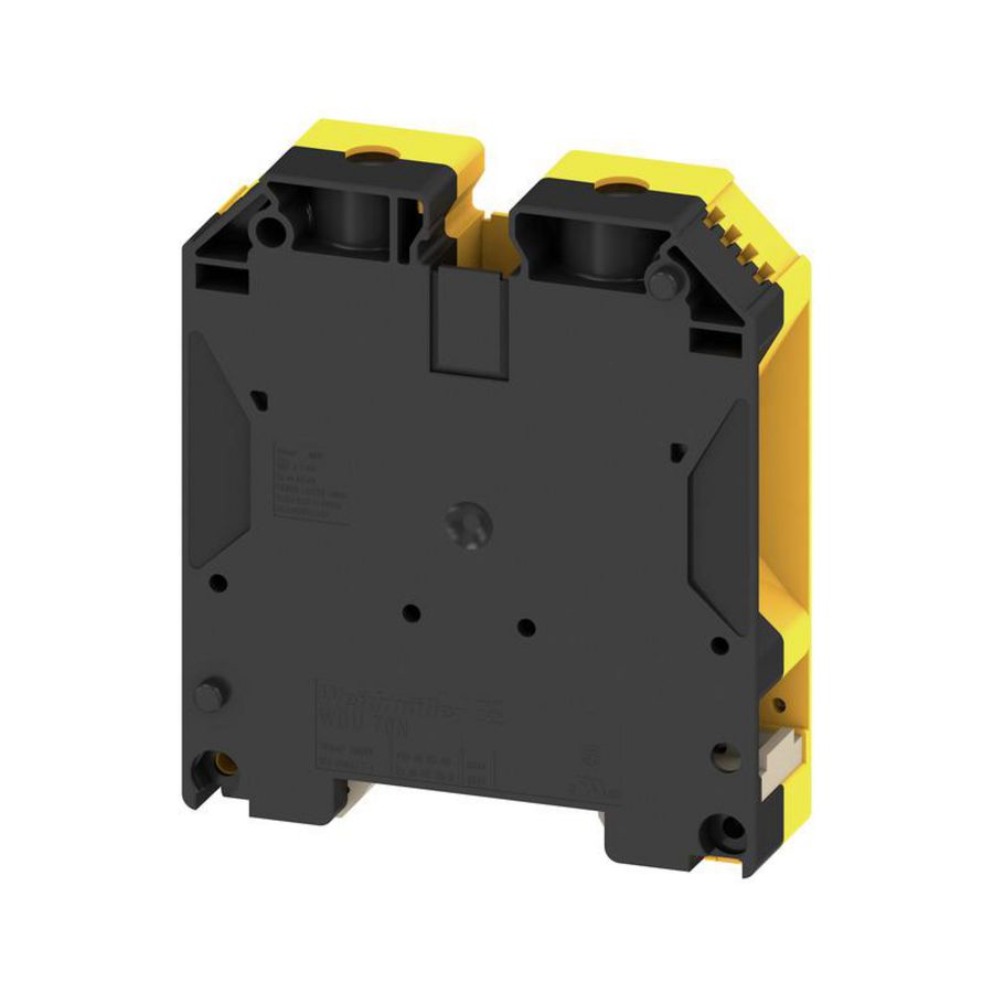 Doorvoerklem zwart/geel 70mm² 1 VVE=10