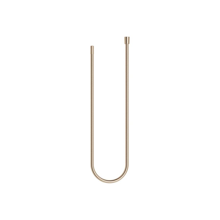 Metalen doucheslang 1/2"x3/8"x1500mm Light Gold gebors.