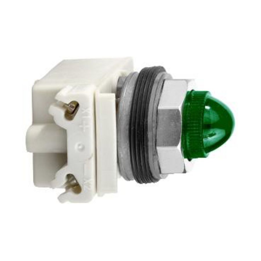 Signaallamp 30mm 120V AC/DC Gloeilamp BA9S Gr Harmony 9001K