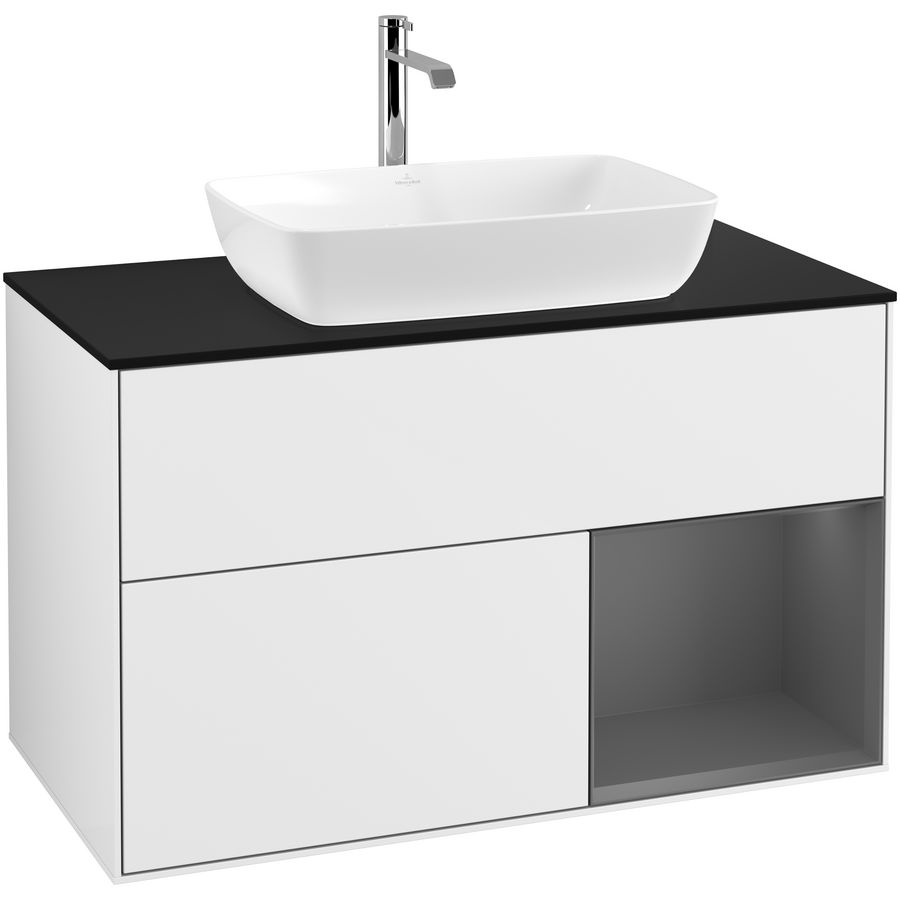 Wastafelonderkast Finion 1000x603x501mm G.White.L F782GKGF