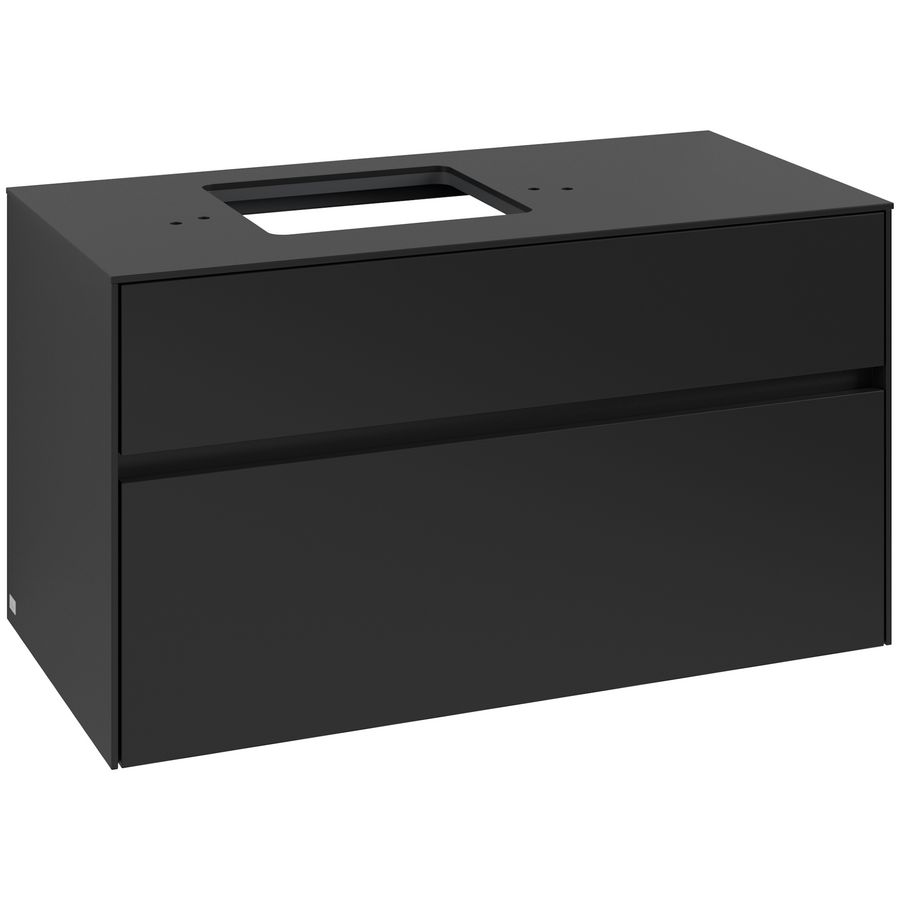 Wastafelonderkast Collaro 1000x548x500mm Volcano Black C12600VL