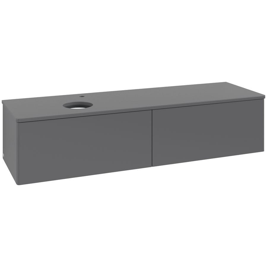 Wastafelonderkast Antao 1600x360x500mm Antr. Matt Lacquer K37050GK