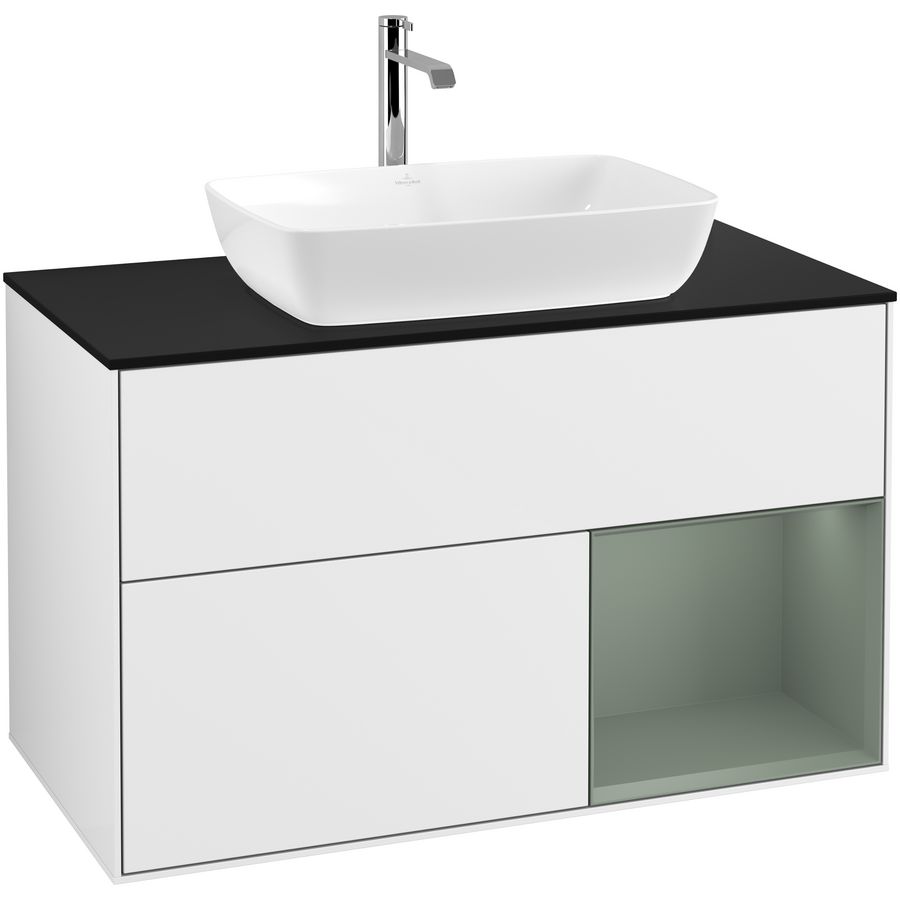 Wastafelonderkast Finion 1000x603x501mm G.White.L F782GMGF