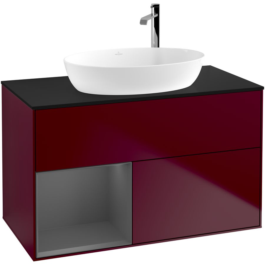Wastafelonderkast Finion 1000x603x501mm Peony Matt Lacquer G892GKHB