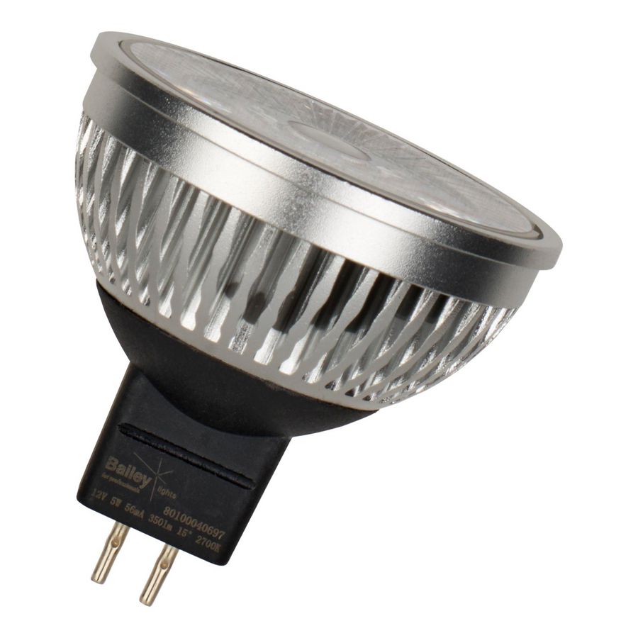 LED-lamp MR16 spot GU5.3 12V 5W 35W 350lm 927 15D