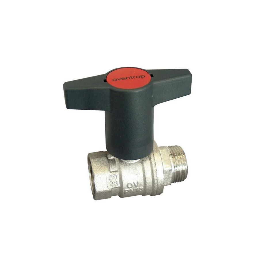 Optibal kogelkraan messing DN32 1.1/4" bt. x bn.