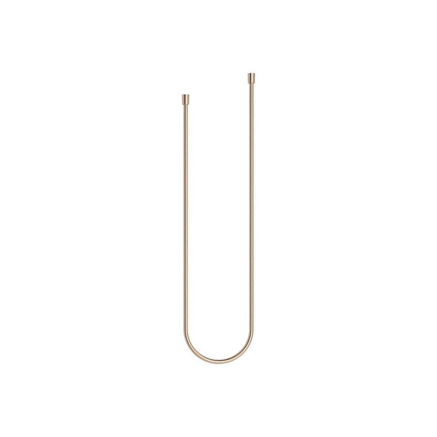 Metalen doucheslang 1/2"x1/2"x1750mm Light Gold gebors.