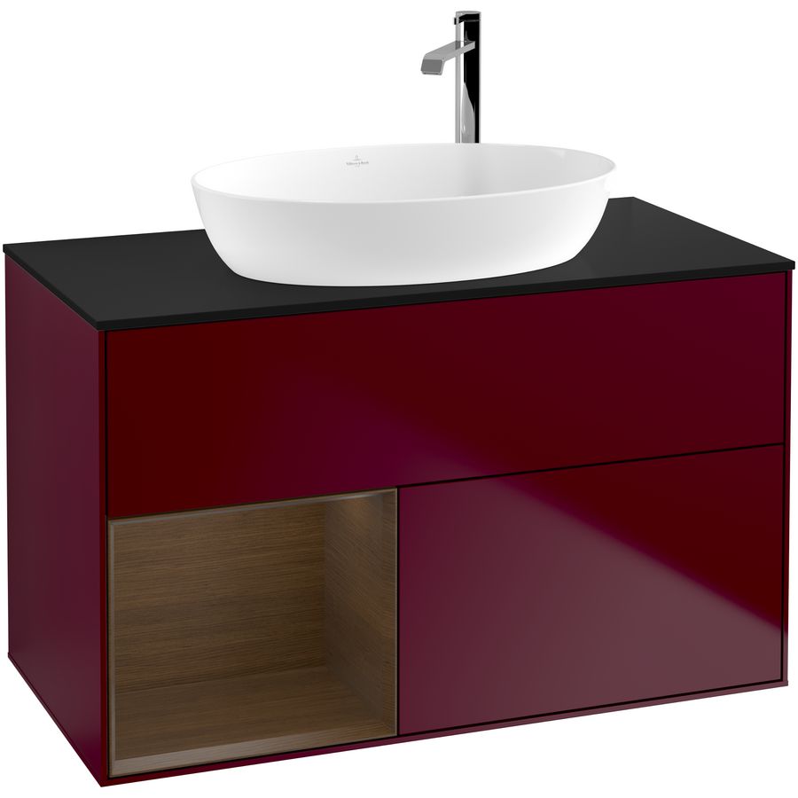 Wastafelonderkast Finion 1000x603x501mm Peony Matt Lacquer G892GNHB