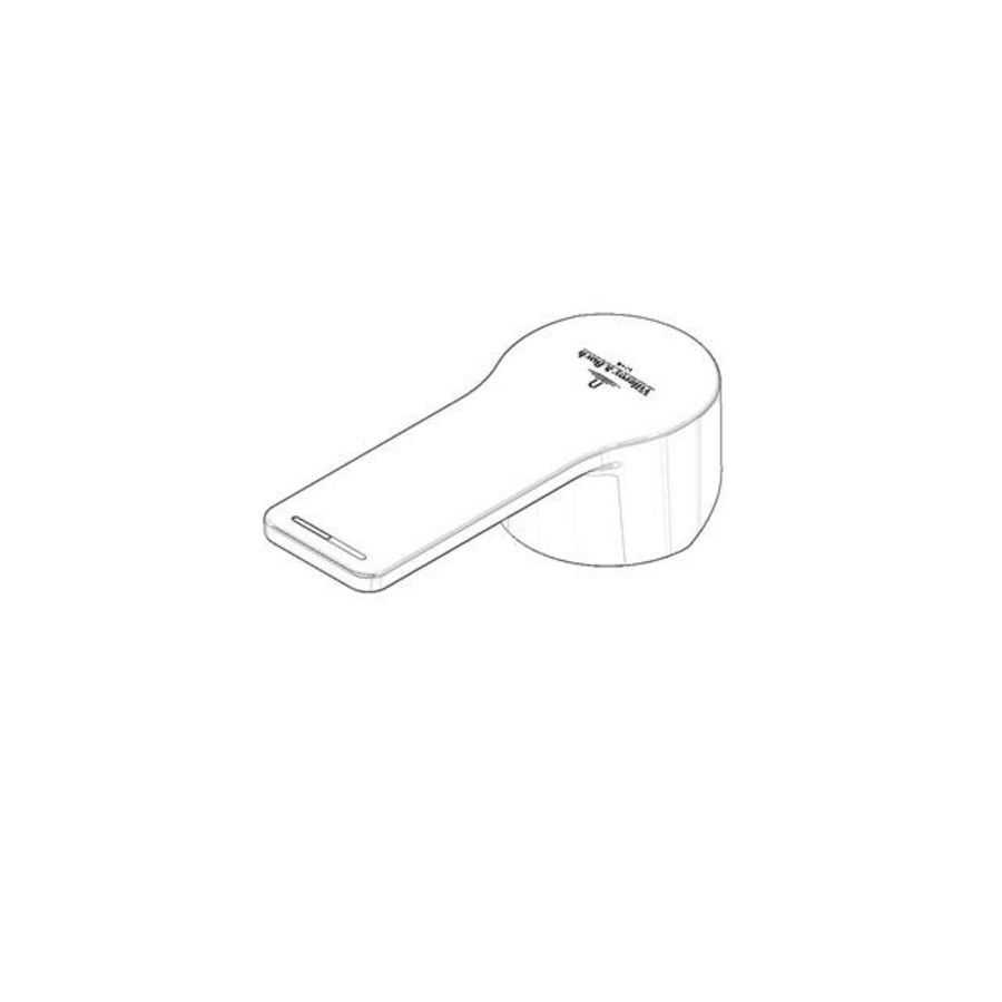 Greep v. wastafel wand Hendel 106x45x31mm chr