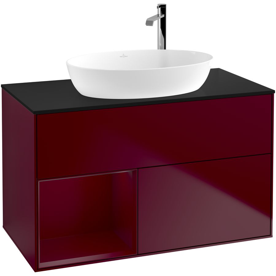 Wastafelonderkast Finion 1000x603x501mm Peony Matt Lacquer G892HBHB