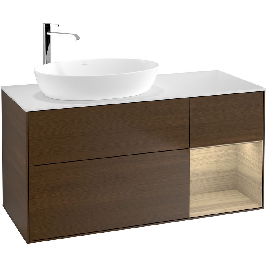 Wastafelonderkast Finion 1200x603x501mm W.Veneer G931PCGN